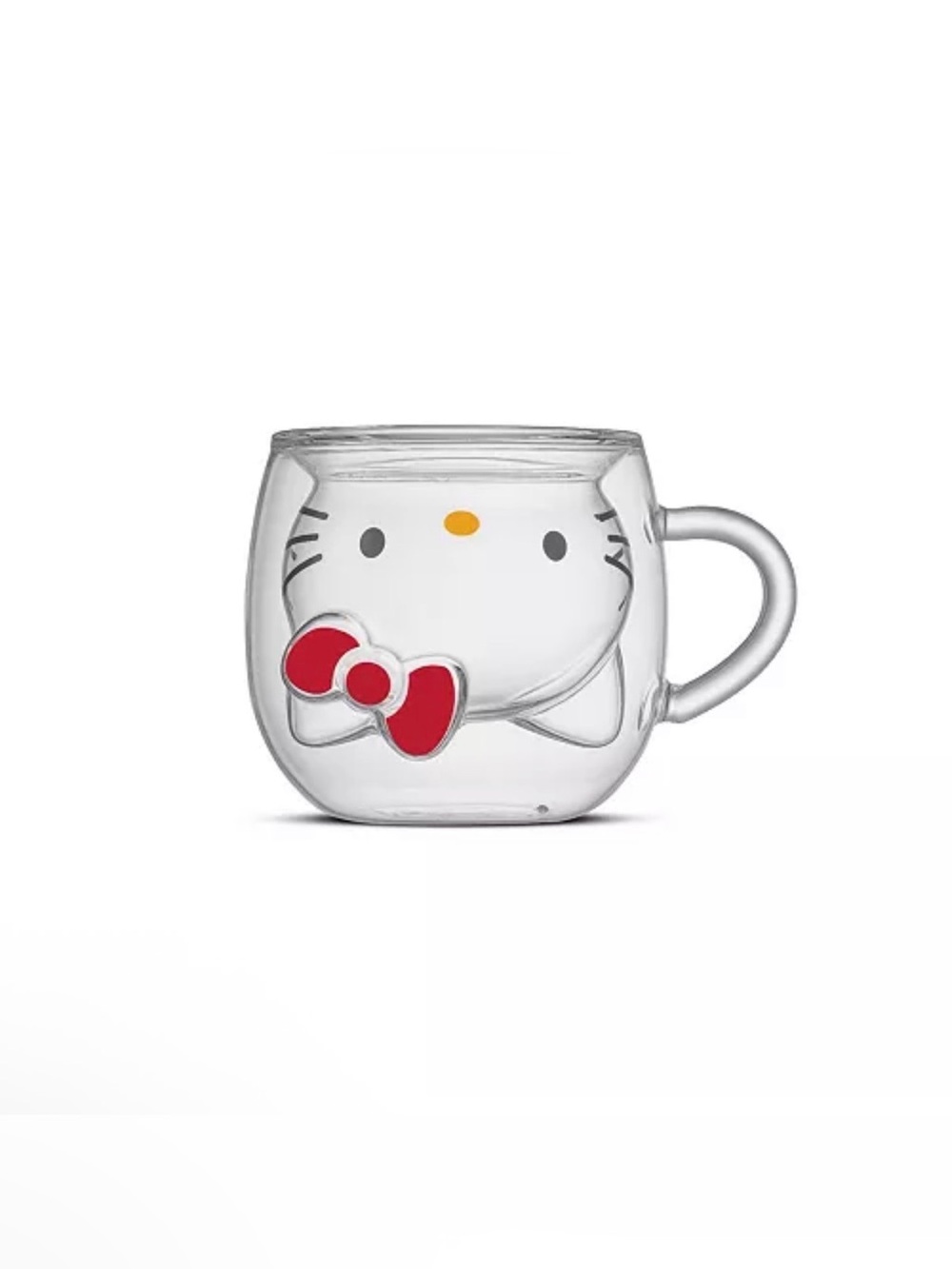 Hello Kitty 3D Double Wall Espresso Glass